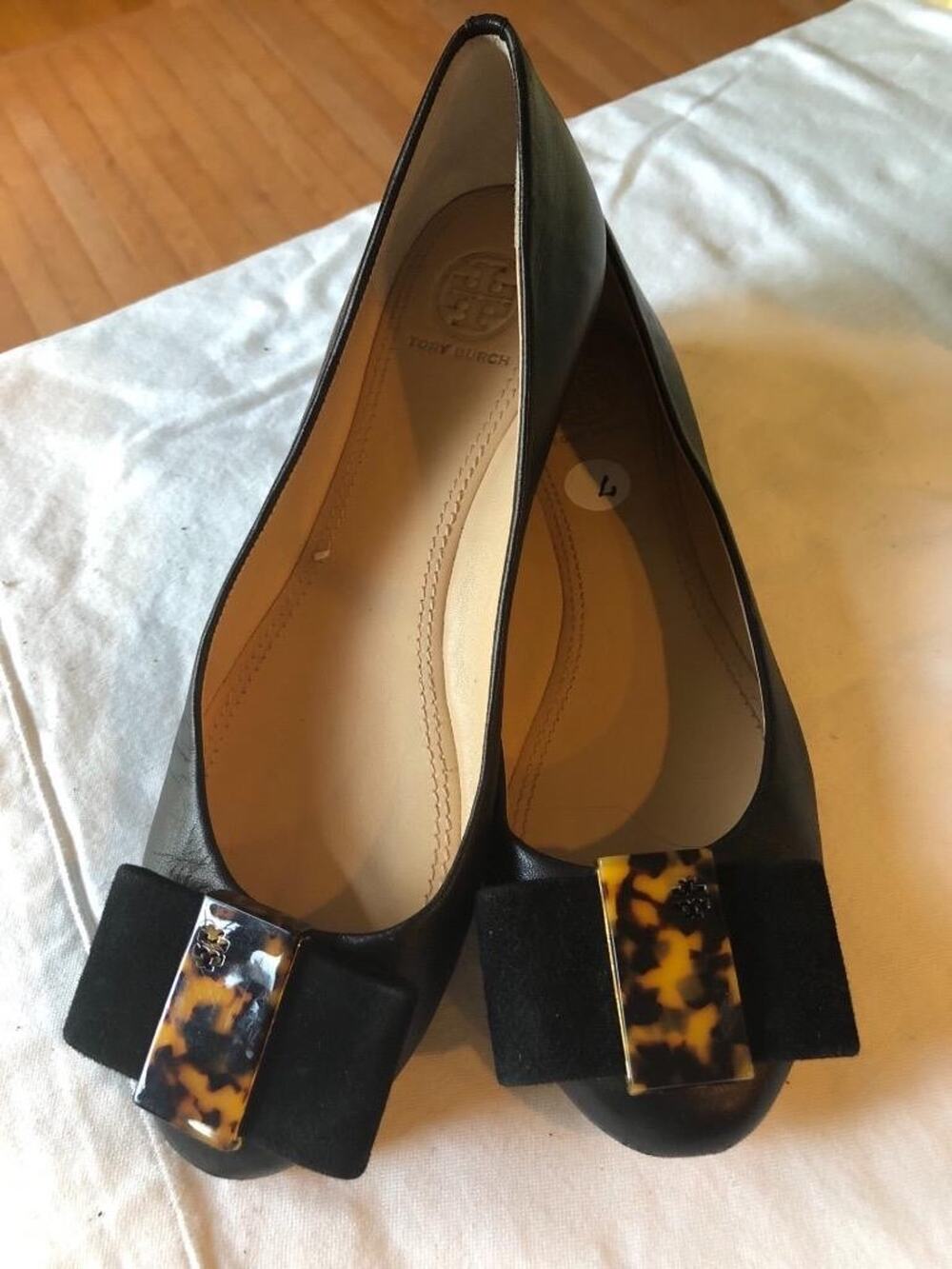 Tory Burch CHASE ballet leather black Flats 7 (taco900